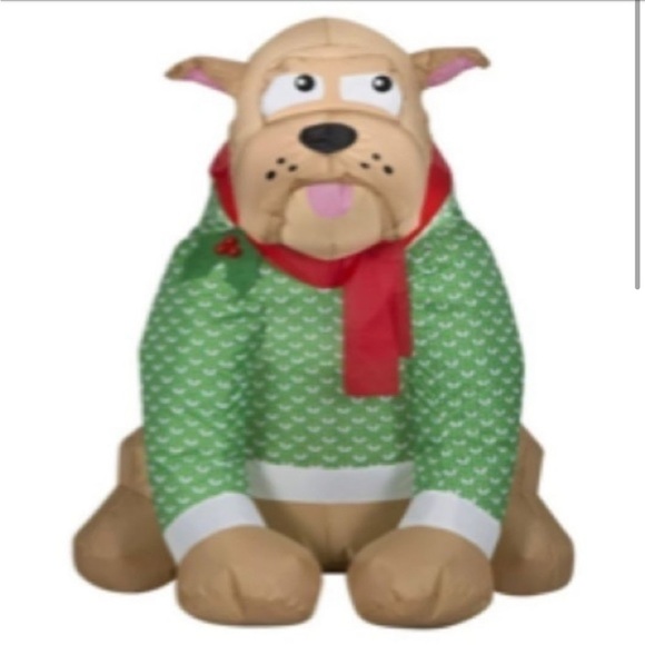 Holiday Time Bulldog Inflatable Airblown Decoration
NEW Christmas - Picture 2 of 5